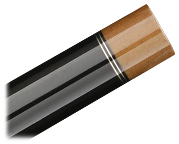 Longoni carom cue - Black fox II GRAY Alcantara - Imagen 5