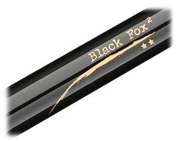 Longoni carom cue - Black fox II Wood - Imagen 4
