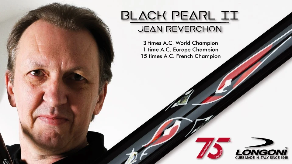 Longoni carom cue - Black Pearl II by Jean Reverchon - Imagen 2