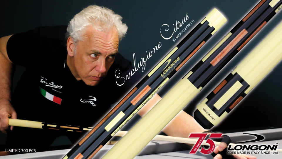 Longoni carom cue - Evoluzione Citrus by Marco Zanetti - Imagen 2