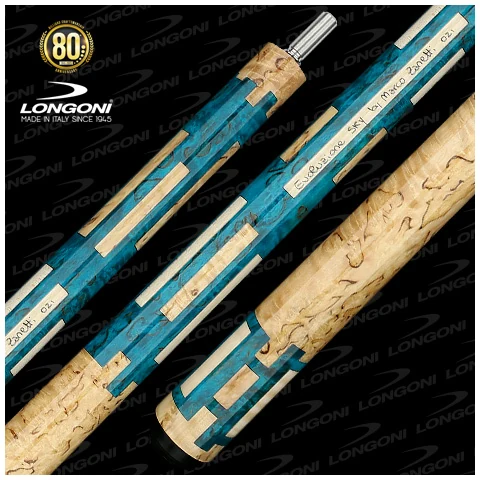 Longoni carom cue - Evoluzione Sky by Marco Zanetti