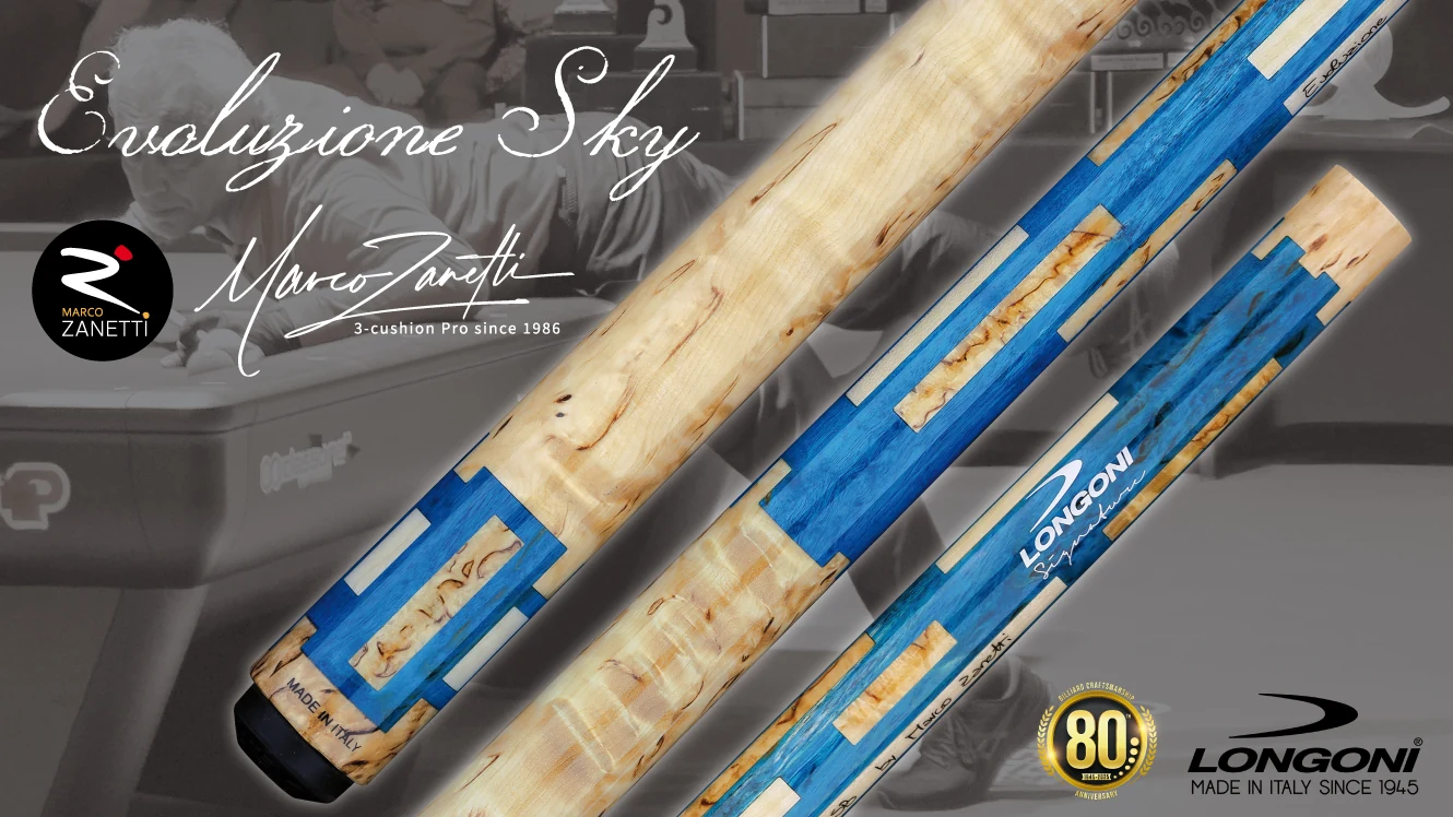 Longoni carom cue - Evoluzione Sky by Marco Zanetti - Imagen 2