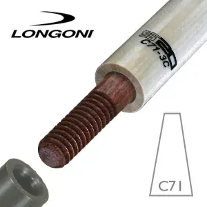 Flecha 3 Bandas Longoni S20 C71 - Unión de madera - Cónica - 70,5 cm - 11,8 mm